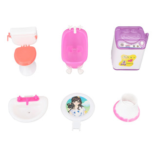 Set De Baño Dollhouse De Simulación De Lavabo En Miniatura Set De Baño Dollhouse De Simulación De Lavabo En Miniatura