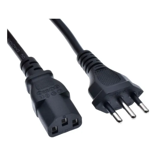 Cable De Poder Pc Monitor Impresora 3 En Linea O Schuko. 