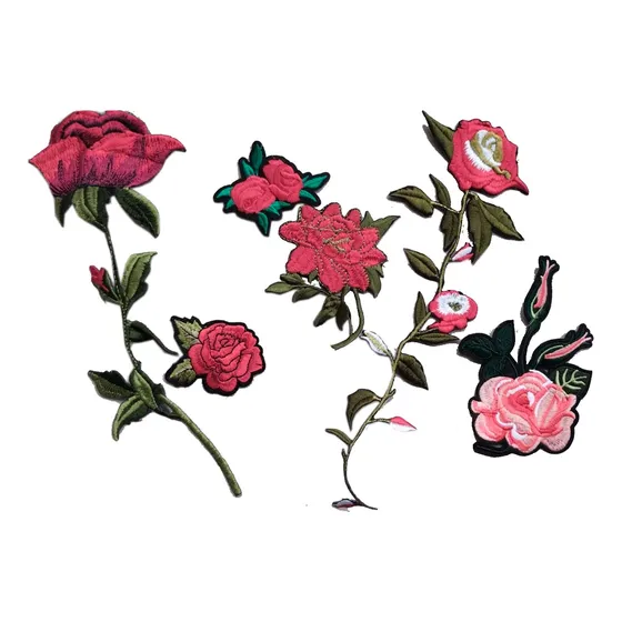 Parches Para Ropa Apliques Termoadhesivos De Flores