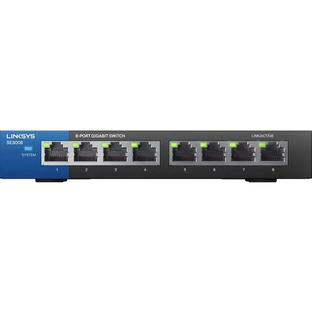 Switch Gigabit Linksys Se3008: 8 Puertos Para Red Eficiente