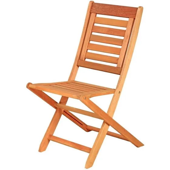 Silla Plegable Ecomadera Amancay De Madera Eucaliptus Pintada