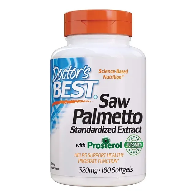 Saw Palmetto Estandarizado 320 Mg Doctor's Best 180 Capsulas Sabor Neutro