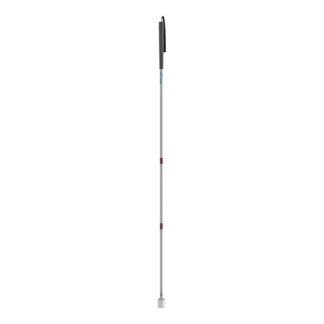 Baston Para No Vidente Blanco Con Rueda B-100r Baston Ciego