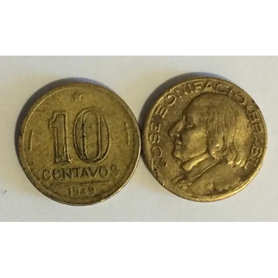 Moeda De 10 Centavos 1949 - José Bonifácio