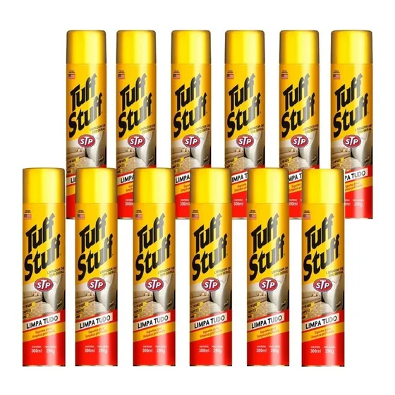 Espuma Stp Tuff Stuff Limpa Tudo Caixa Com 12 Unidades