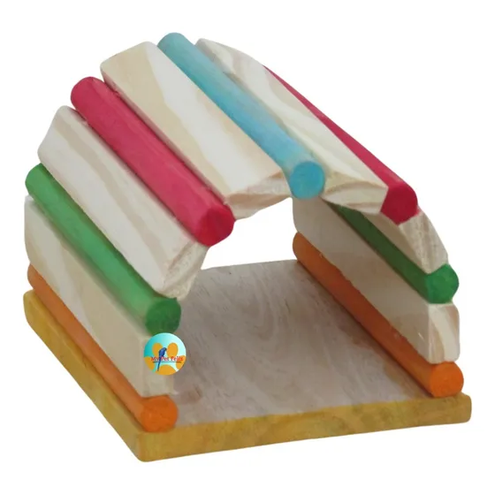 Toca Para Hamster - Túnel Hamster - Colorida