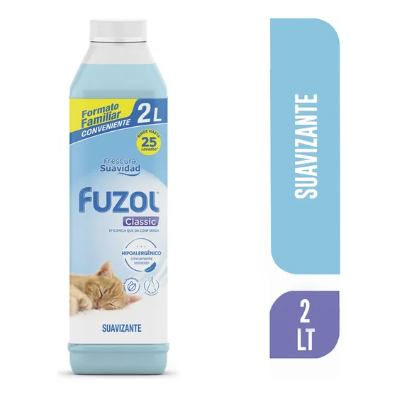 Fuzol Suavizante Ropa Clásico Frasco 2 Lt