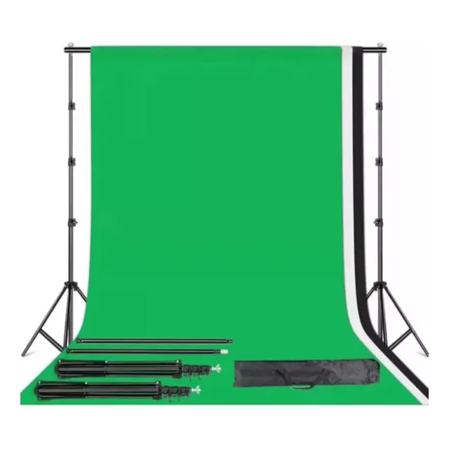 Estudio Semi Profesional Chroma Key Verde 1,50 Tela 2mt Sop