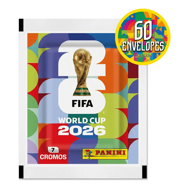 Kit 420 Figurinhas Do Álbum Copa Do Mundo 2026- 60 Envelopes