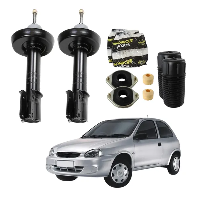 Kit Amortecedor + Kit Corsa Celta Prisma Acdelco + Axios
