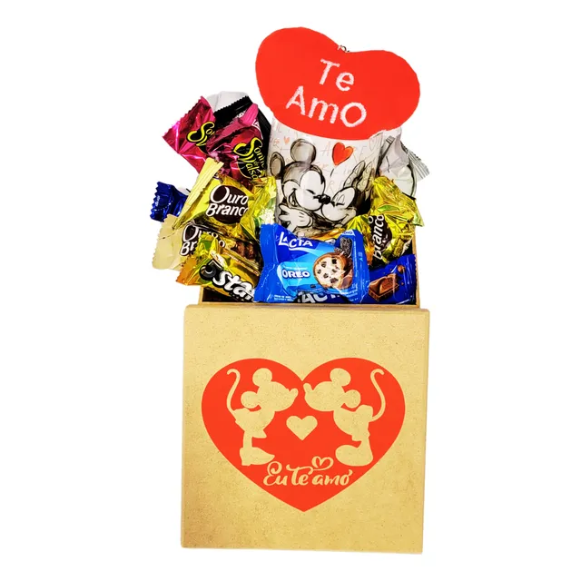 Cesta Presente Chocolate E Mimo Datas Especiais Aniversario