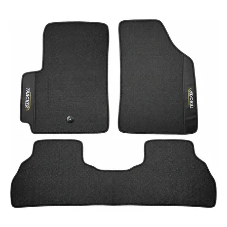 Tapete Nova Tracker Turbo Premier Jogo Luxo 2024 Inteiriço Preto