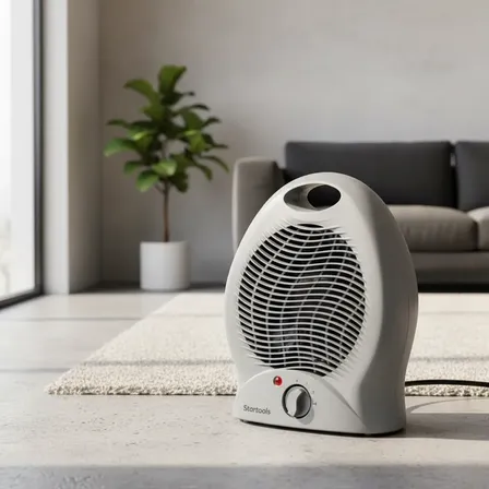 Aquecedor De Ar Ambiente Elétrico Portátil Inverno Luxo Cinza 220v