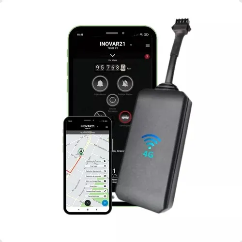 Rastreador Gps 4g Com Chip, App Bloqueio Remoto Carro E Moto