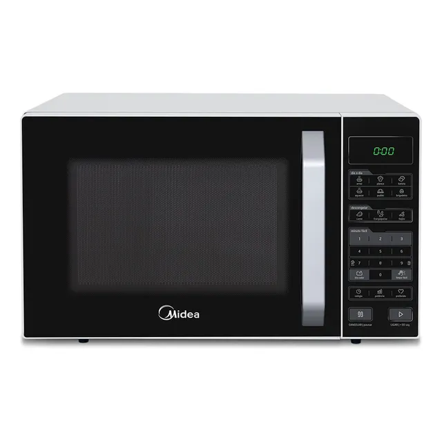 Micro-ondas 27l Branco E Preto Midea Led 220v Mxsa27p2