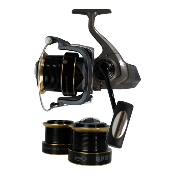 Reel Frontal Spinit Kraken 10007 Carrete Extra 7 Rul Lance Color Gris con negro Lado de la manija Derecho/Izquierdo