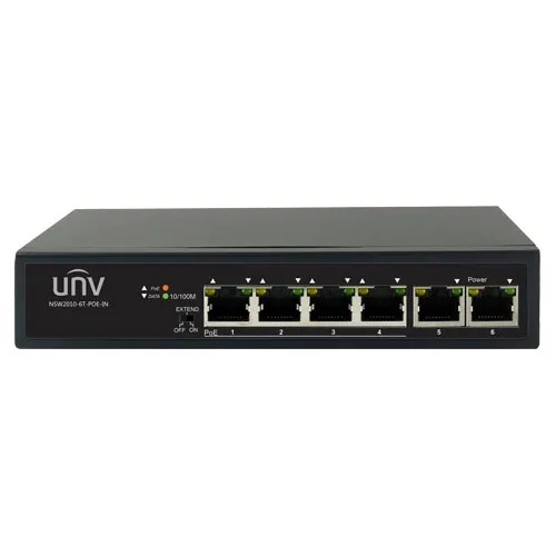 Switch 4 Puertos Poe + 2 Enthernet 10/100  Vlan  - Unv