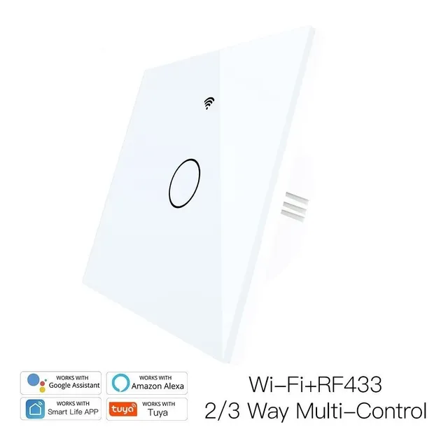 Interruptor Tactil Wifi 1 Conector, No Usa Neutro