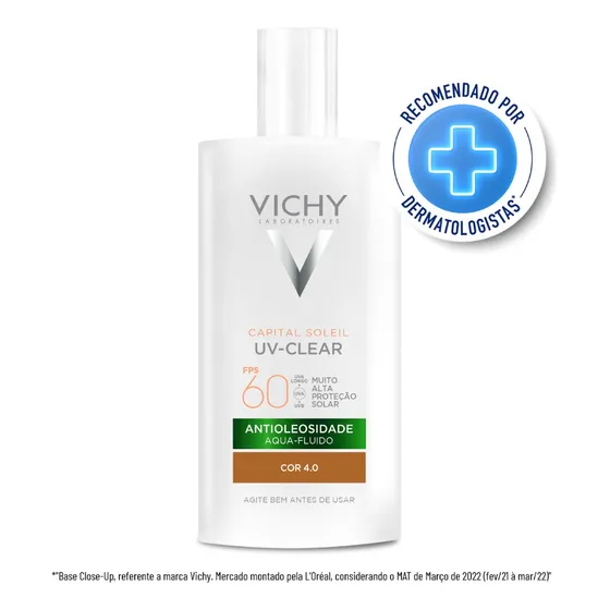 Protetor Solar Capital Soleil UV-Clear FPS60 Cor 4.0 40g Vichy