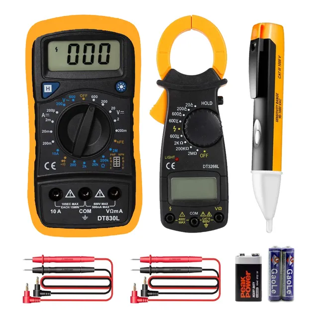 Pinza Amperimétrica,multímetro Digital 600v Ohm Tester