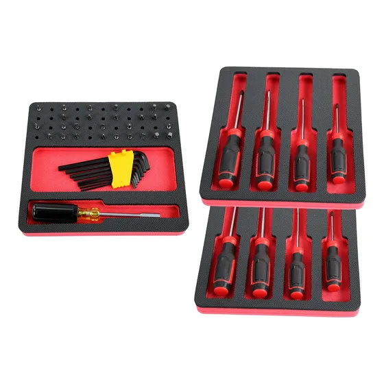 Polar Whale Organizador Cajon Herramienta 3 Pieza Juego Roja