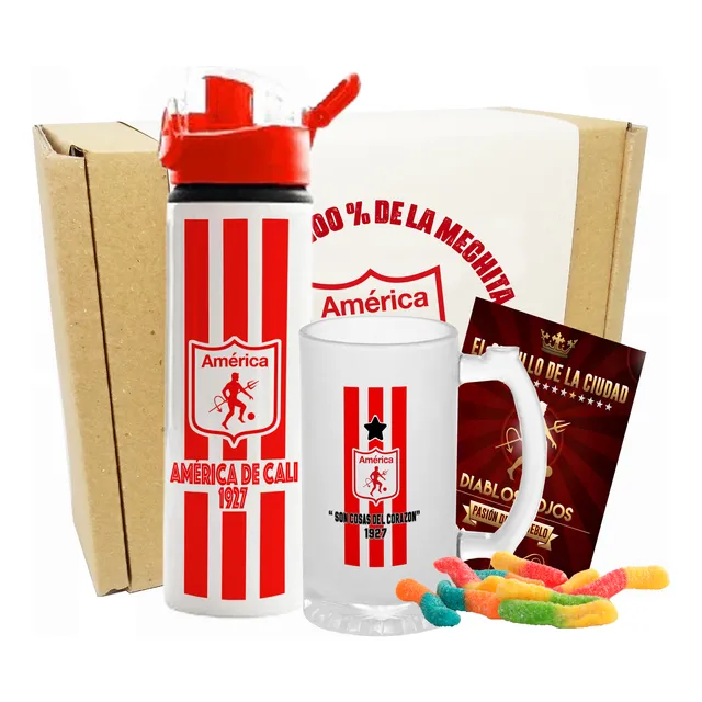 Mugs/ Caja De Regalo Futbol America Cervecera