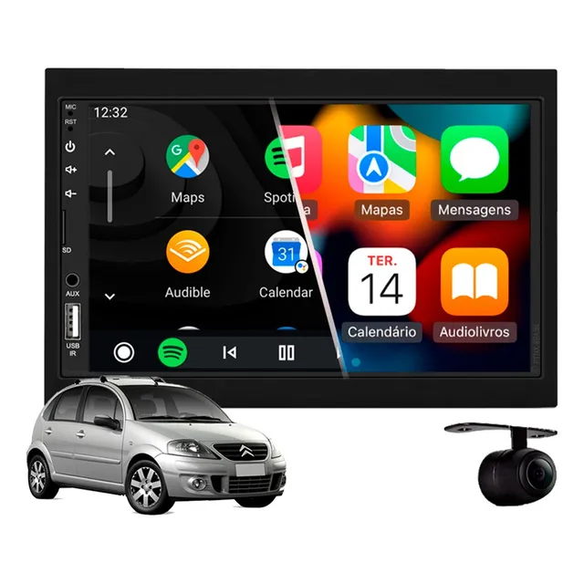 Central Multimidia Mp5 Apple Carplay Citroen C3 2011 2012