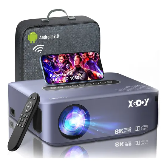 Proyector Xgody Led Android Wifi 8k Fullhd 1080p 15500lumens