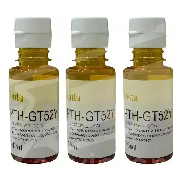 Kit 3 Tintas Compatible Hp Gt52 Amarillo 115 410 415 Gt52y