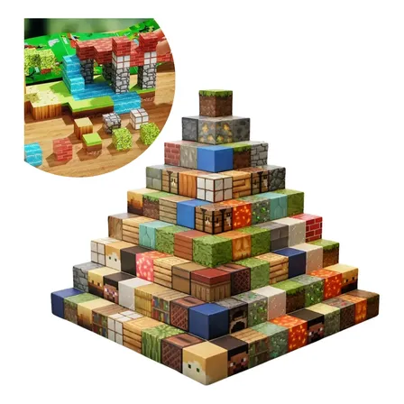 Kit 168 Blocos Magnéticos Construção Brinquedo Imãs Cubos 168 Blocos Magnéticos Construção Cubos Brinquedos