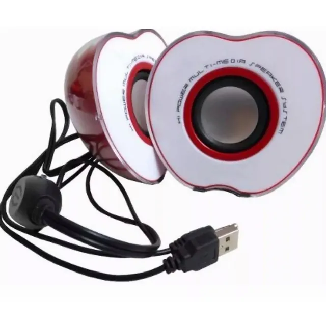 Bocinas Portatiles De Manzana Usb Y Audio 3.5 Wd5