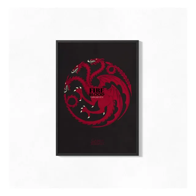 Cuadro Poster 20x30 Escudos Casas Game Of Thrones