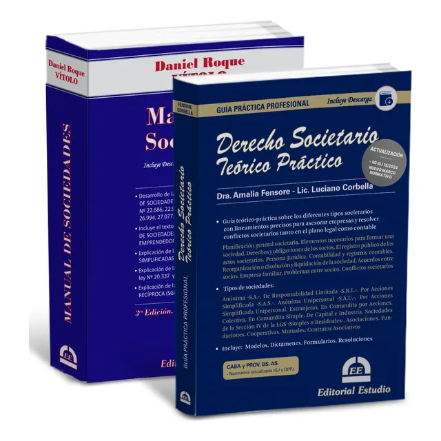 Promo 190: Gpp Derecho Societario + Manual De Sociedades