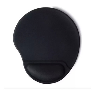 Mouse Pad Con Apoya Muñeca De Gel Antideslizante Pro Negro Liso Mouse Pad Con Apoya Muñeca De Gel Antideslizante Pro Negro Liso