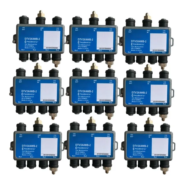Multi Switch 3 X 4 Antena Receptor Satelital X10 Unidades 