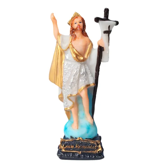 Cristo Ressucitado Imagem Resina 12cm