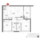 2 dormitorios | 2 baños