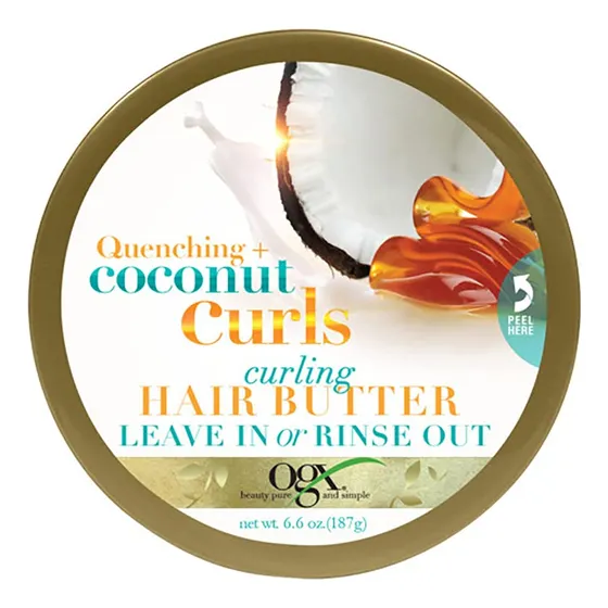 Manteiga De Cabelo Ondulada Ogx Quenching Coconut Curls