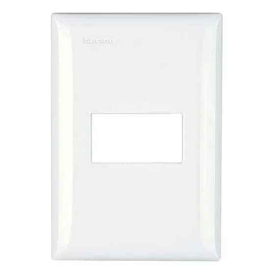 Placa 4x2 1 Posto Horizontal Branca Thesi Bticino M5p1