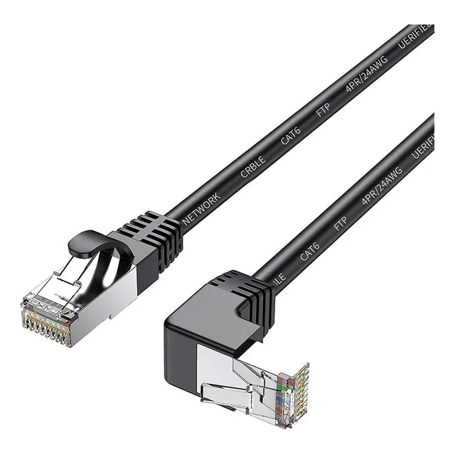 Cable Ethernet Cat6 Rj45 90 Grados 6 Metros 