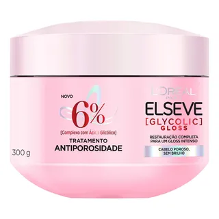MĂĄscara De Tratamento Antiporosidade Elseve Glycolic Gloss 300g MĂĄscara De Tratamento Antiporosidade Elseve Glycolic Gloss 300g