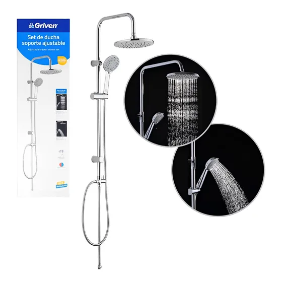 Set De Ducha Completo -cromo Griven Mayor Y Detal 