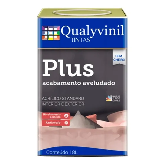 Pintura Interior Exterior 3.6lt Qualyvinil Plus Aterciopelad