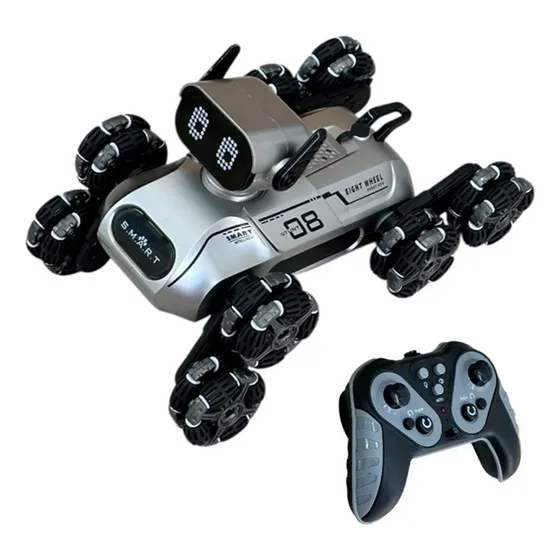 Perro Robot Acrobático Con Control Remoto Juguete Luz Sonido