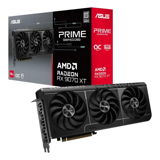 Tarjeta De Video - Asus Prime Radeon Rx 9070 Xt Oc 16gb