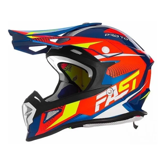 Casco Cross Protork Fantasy Neon/fluor Hjc/nolan/ls2