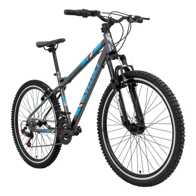 Bicicleta Veloci Deus X1 Rodada 26 Gris De Montaña Tamaño del cuadro M