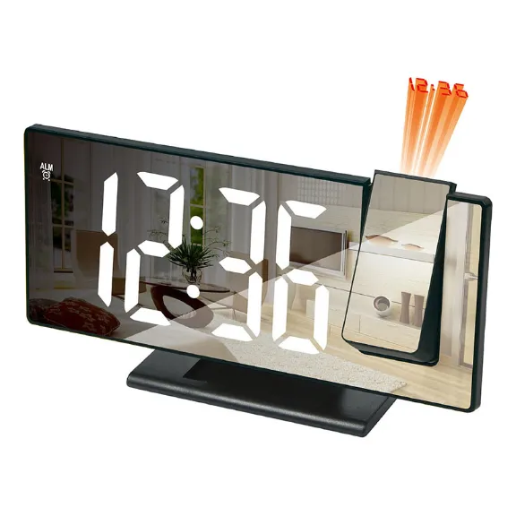 Reloj Despertador Digital Proyección Con Radio Y Proyector