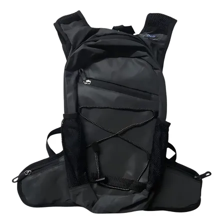 Mochila Hidratação Reforçada Preta 2 Litros Grande Com Refil Cor Preto Desenho Do Tecido Lisa Liso