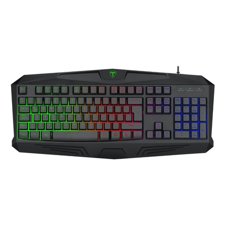 Teclado Gamer T-dagger T-tgk106 Tanker Rainbow Membrane Usb Cor Do Teclado Preto Idioma Espanhol América Latina Teclado Gamer T-dagger T-tgk106 Tanker Rainbow Membrane Usb Cor Do Teclado Preto Idioma Espanhol América Latina